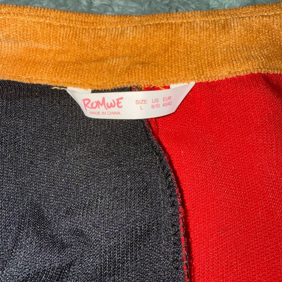 ROMWE Multicolor Patchwork Shirt - Picture 3 of 3